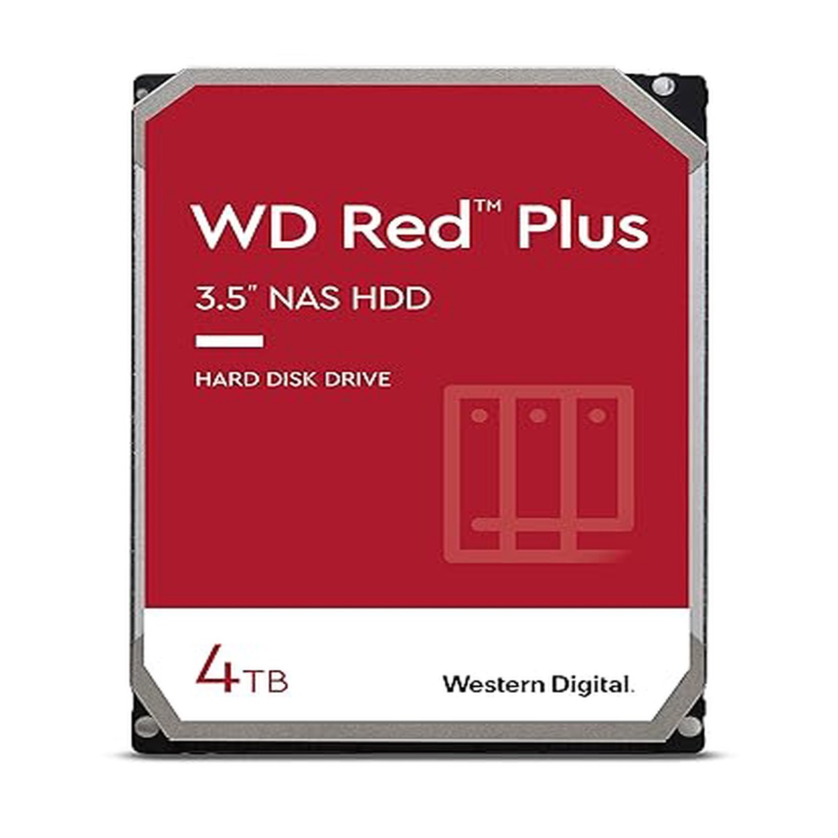 Western Digital Red Plus WD40EFPX Internal Hard Drive 3.5" 4000 GB Serial ATA III