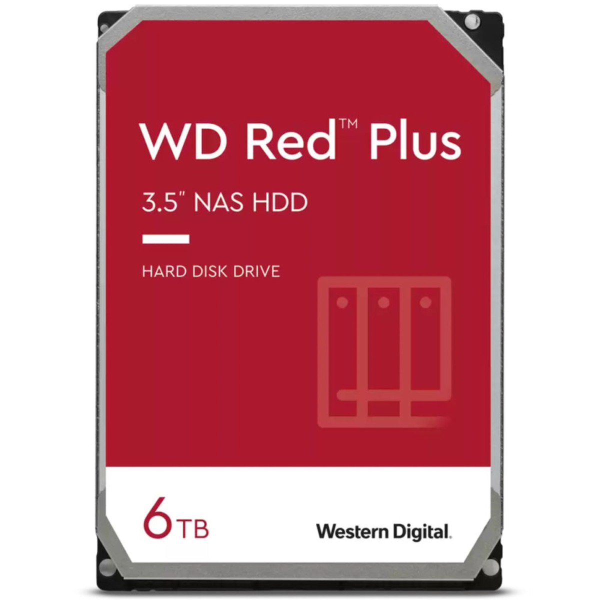 Western Digital Red Plus WD60EFPX 3.5" 6000 GB Serial ATA III Internal Hard Drive